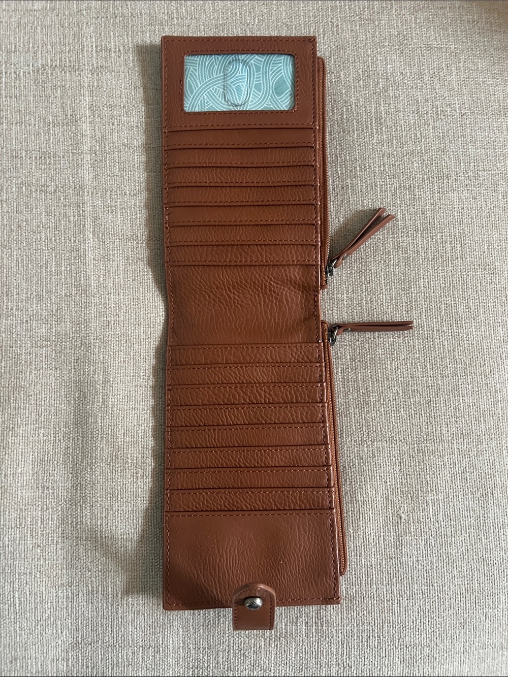 The Sak Embossed Floral Leather Wallet - Brown - Picture 4 of 7